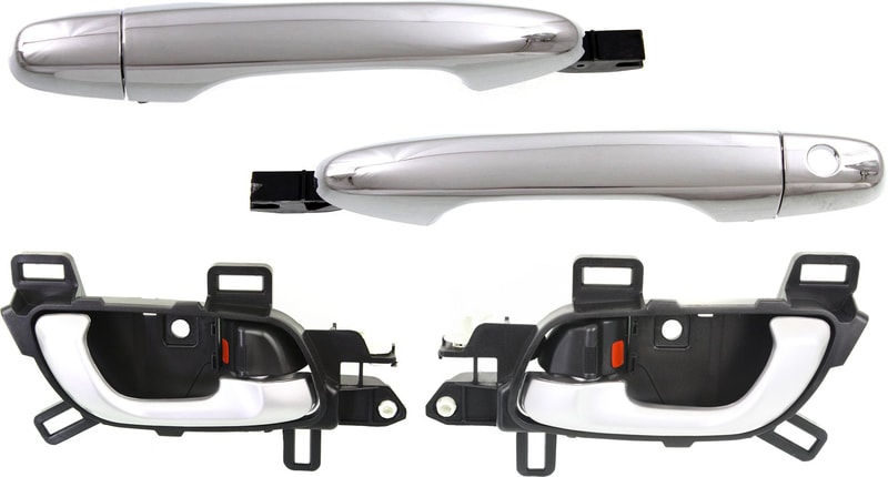 Auto Body Repair Kit for Honda Civic 2012-2015, Set of 4, Front, Right (Passenger) and Left (Driver), Interior and Exterior Door Handle Replacement