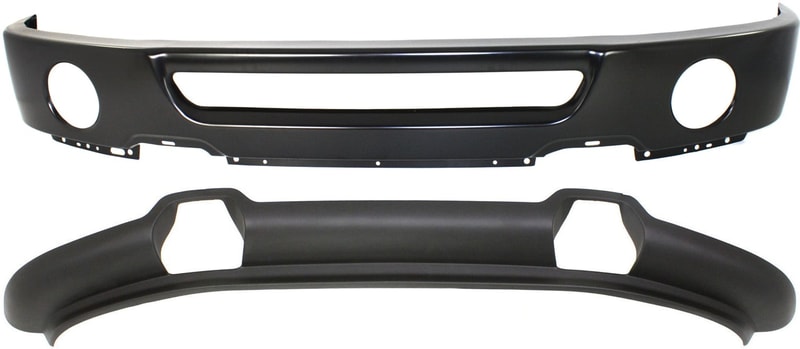 Front Bumper Paint-to-Match 2-Piece Kit with Valance for 2007-2008 Ford F-150 New Body Style, 4WD (Four-Wheel Drive), Excludes Harley-Davidson Edition, Replacement