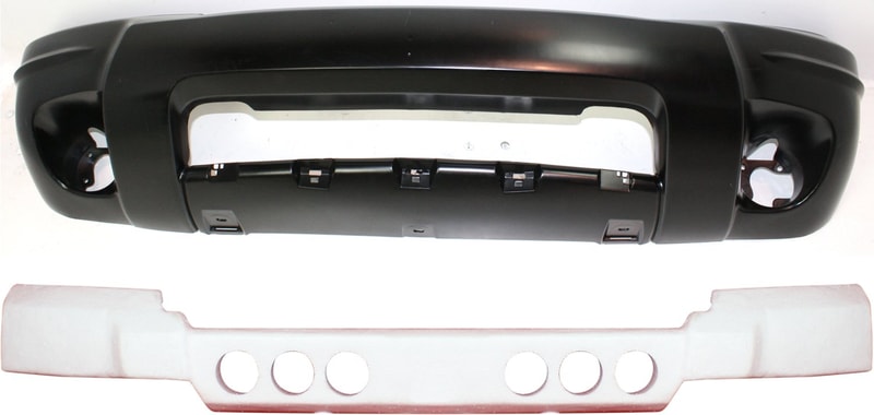 Front Bumper Cover for Jeep Grand Cherokee 2004, 2-Piece Kit with Bumper Absorber, Suitable for Laredo, Limited, Overland Models, Replacement