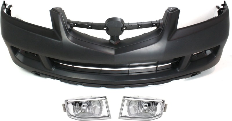 Front Bumper Cover for Acura MDX 2004-2006, 3-Piece Kit with Fog Lights, Auto Replacement Part