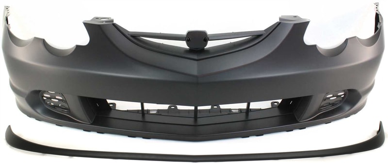 Front Bumper Cover for Acura RSX 2002-2004, 2-Piece Kit with Lower Panel, Replacement