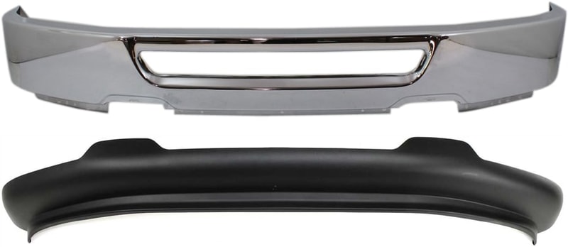 Front Bumper 2-Piece Kit with Valance for 2006-2008 Ford F-150, Chrome Replacement