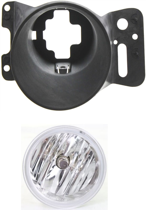 Fog Light Assembly for Ford F-150/Mark LT 2006-2008, Right (Passenger) Side, 2-Piece Kit, Halogen, Includes Fog Light Bracket, Replacement