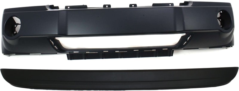 Front Bumper Cover for Jeep Grand Cherokee 2005-2007, 2-Piece Kit with Air Dam, Replacement