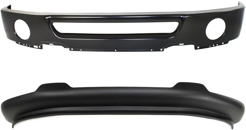Front Bumper Paint to Match Kit for Ford F-150 2006-2008, Includes 2-Piece Set and Valance, Replacement