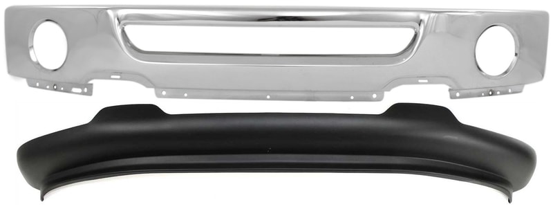 Front Bumper for Ford F-150 2006-2008, Chrome 2-Piece Kit with Valance, Replacement
