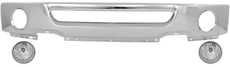 Front Bumper Kit for 2006-2008 Ford F-150, Includes Chrome 3-Piece Bumper and Fog Lights, Suitable From August 9, 2005 - Replacement