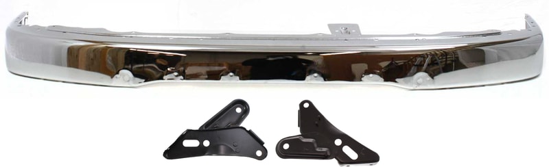 Front Bumper Replacement Kit for Toyota 4Runner Base/SR5 Models 1999-2002, Without Sport Package, Chrome, 3-Piece Kit with Bumper Bracket