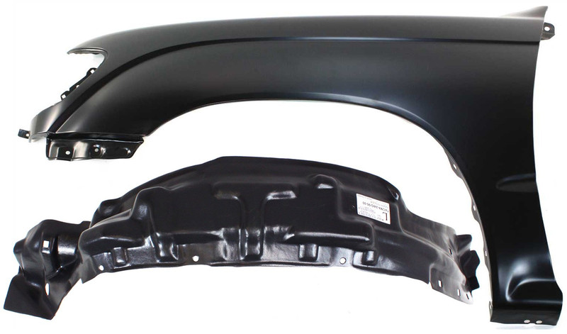 Fender Set for 1995-2000 Toyota Tacoma, Front Left (Driver), Includes Fender Liner, Compatible with 2WD (Two-Wheel Drive) without Pre-Runner Model, Replacement