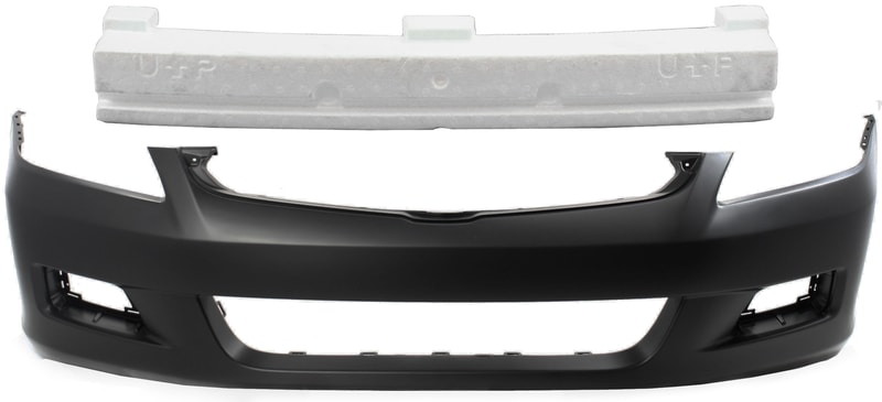 Front Bumper Cover for 2006-2007 Honda Accord, 2-Piece Kit with Bumper Absorber Replacement