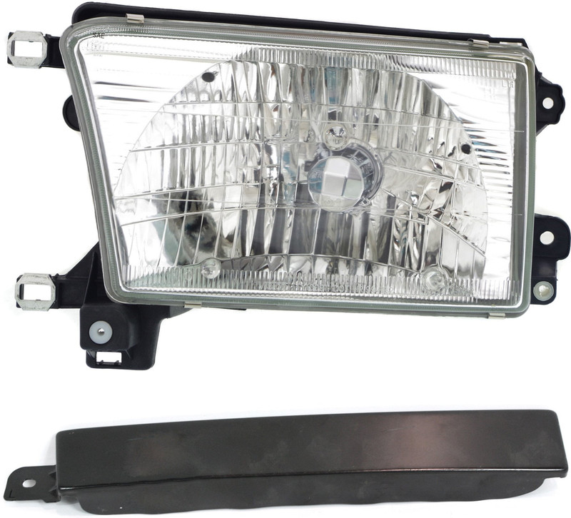 Headlight Assembly Kit for Toyota 4Runner 1999-2002, Left (Driver), Halogen, 2-Piece with Grille Assembly, Replacement