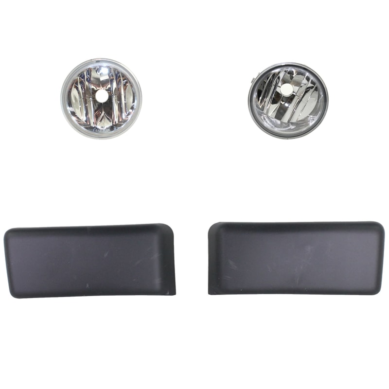 Fog Light Lens and Housing Kit for 2009-2010 Ford F-150, Right (Passenger) and Left (Driver), 3-Piece Set Replacement