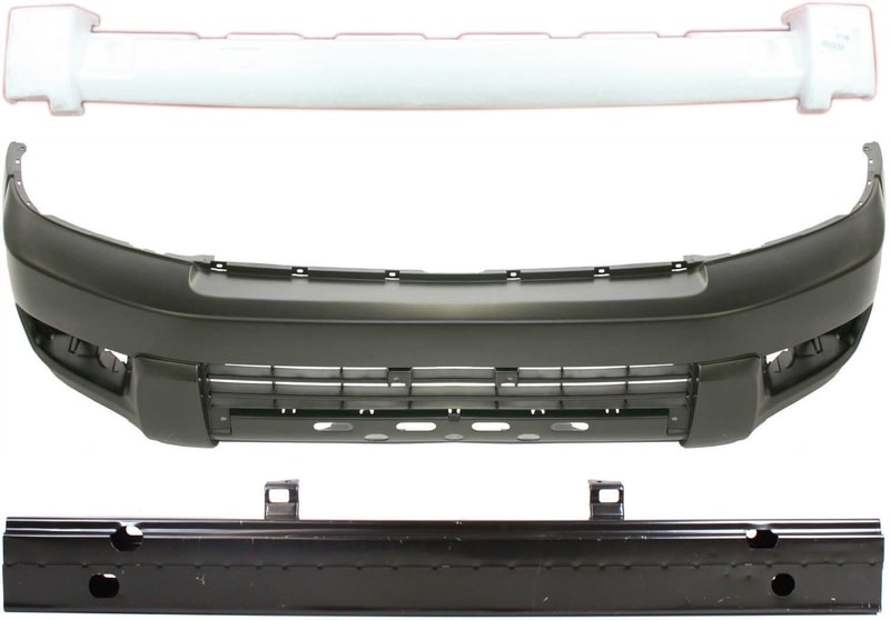 Front Bumper Cover Kit for 2003-2005 Toyota 4Runner, 3-Piece set with Bumper Absorber and Bumper Reinforcement, Replacement