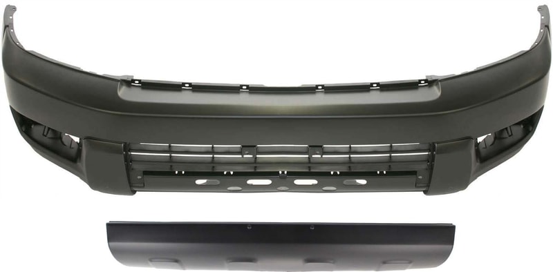 Front Bumper Cover for Toyota 4Runner 2003-2005, 2-Piece Kit with Lower Panel, Replacement