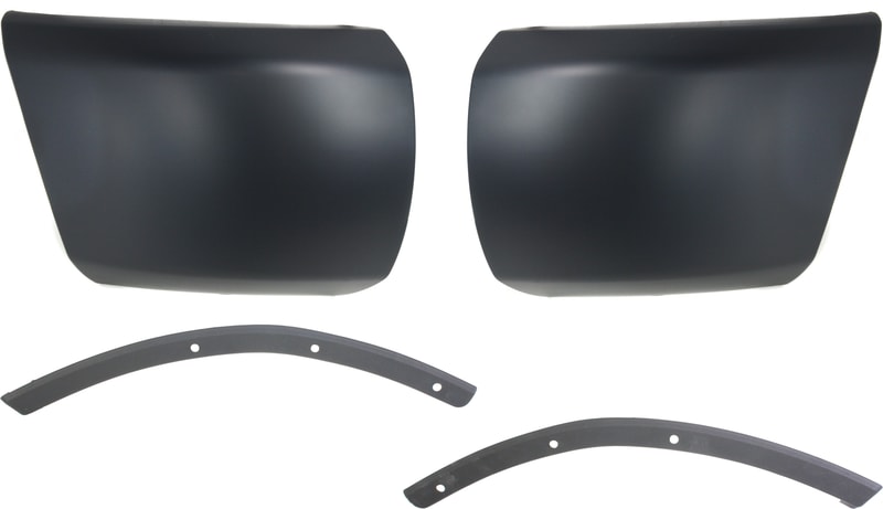 Auto Body Repair Kit for Chevrolet Silverado 1500 (2007-2013), Set of 4, Front, Includes Bumper Filler and Bumper End, Replacement