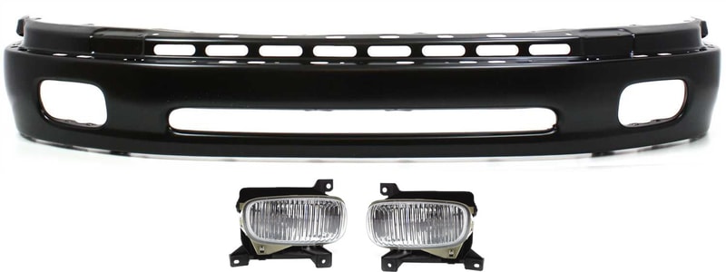 Front Bumper for Toyota Tundra 2000-2006, 3-Piece Kit with Fog Lights, Replacement