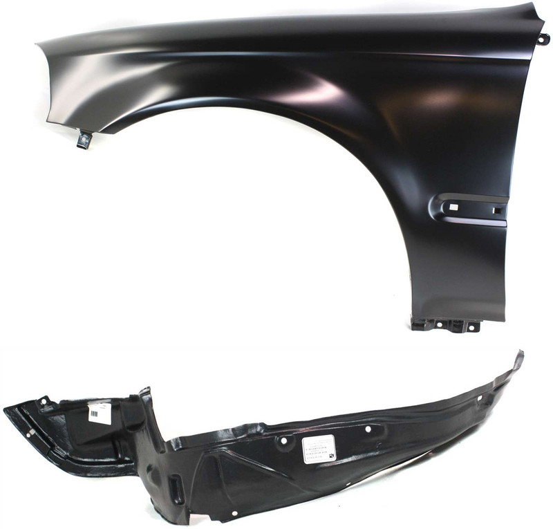 Fender Set for 1996-1998 Honda Civic, Front Left (Driver) with Fender Liner, Replacement Kit, Set of 2