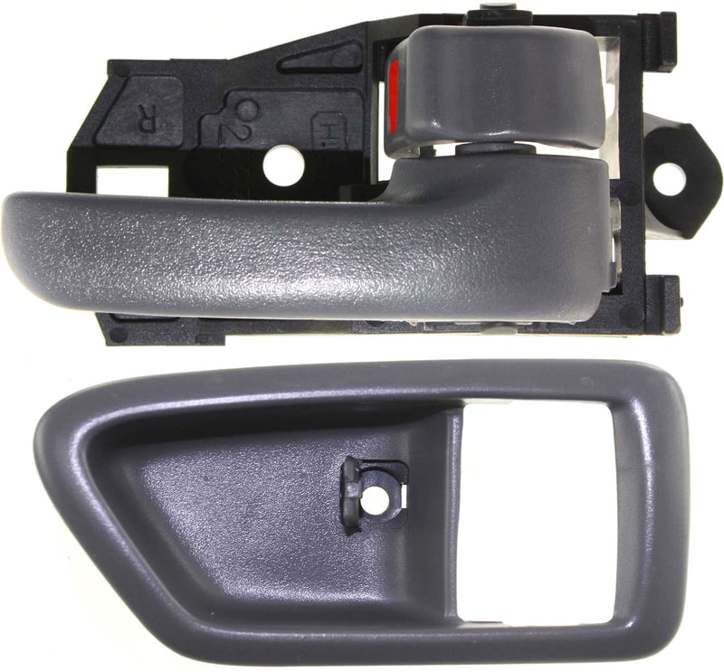 Front or Rear Interior Door Handle Right (Passenger) for 1997-2001 Toyota Camry/ES300, 2-Piece Kit with Door Handle Trim, Replacement