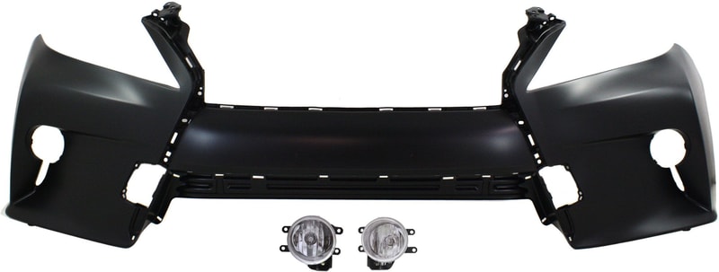 Front Bumper Cover for Lexus RX350/RX450H 2014-2015, 3-Piece Kit with Fog Lights, Replacement