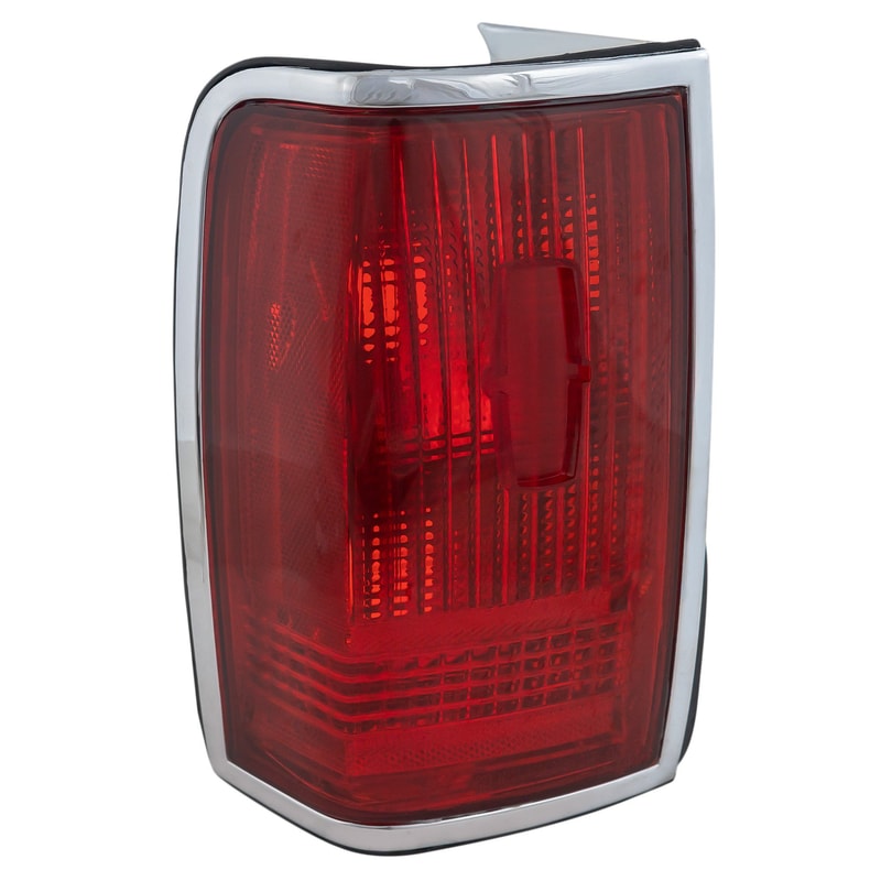 Tail Light Lens and Housing for Lincoln Town Car 1990-1997, Left (Driver) Side, Without Emblem, Replacement