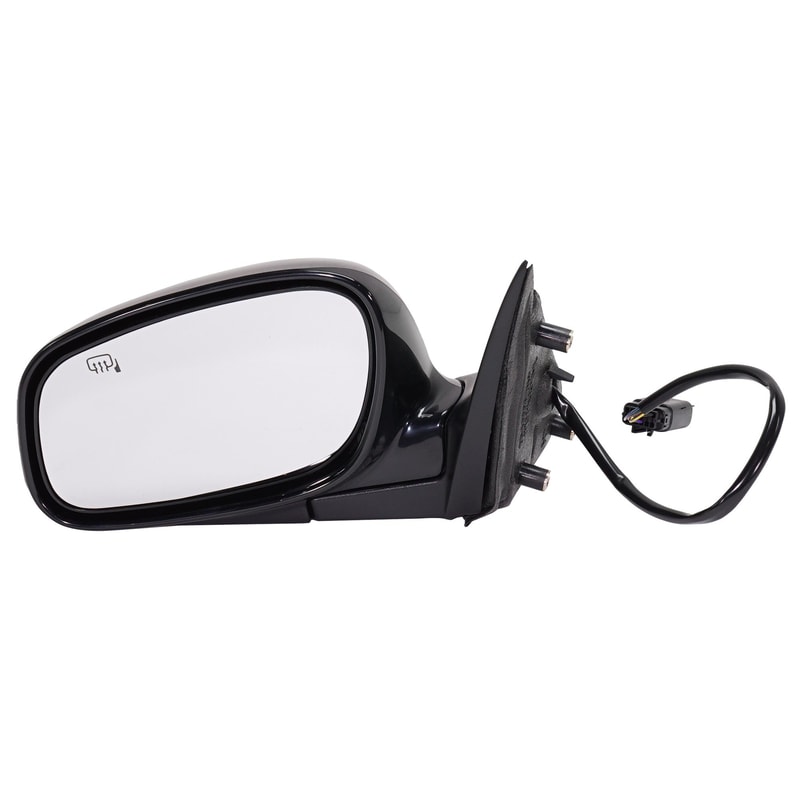 Power Mirror for Lincoln Town Car 2004-2008, Left (Driver), Manual Folding, Heated, Paintable, without Memory, from March 9, 2004, Replacement