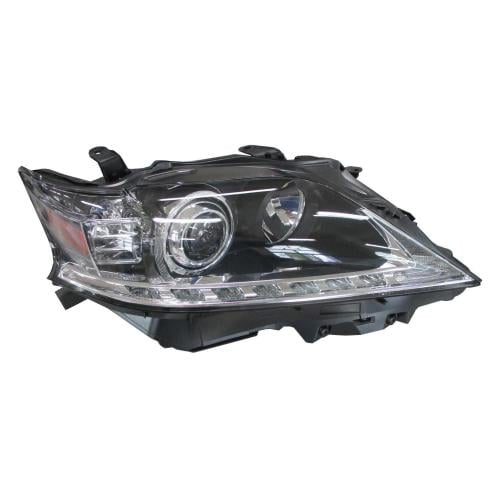 Headlight Lens and Housing for Lexus RX350 2013-2015/RX450H 2015, Right (Passenger) Side, Xenon, Canada Built, CAPA-Certified, Replacement