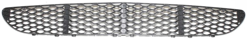 Front Bumper Grille for Mercedes Benz E-Class 2005-2006, Center Textured Black, Sedan/Wagon, Suitable for E350 without Sport and Appearance Package, E320 CDI Model, Replacement