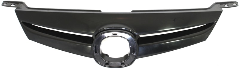 Sport Type Grille for MAZDA 6 2006-2008, Textured Black Shell and Insert, Without Turbo, Replacement