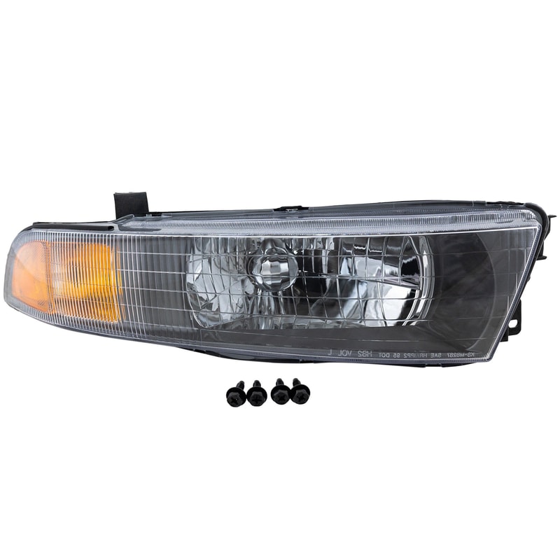 Headlight Assembly for Mitsubishi Galant 2002-2003, Right (Passenger) Side, Halogen, Replacement