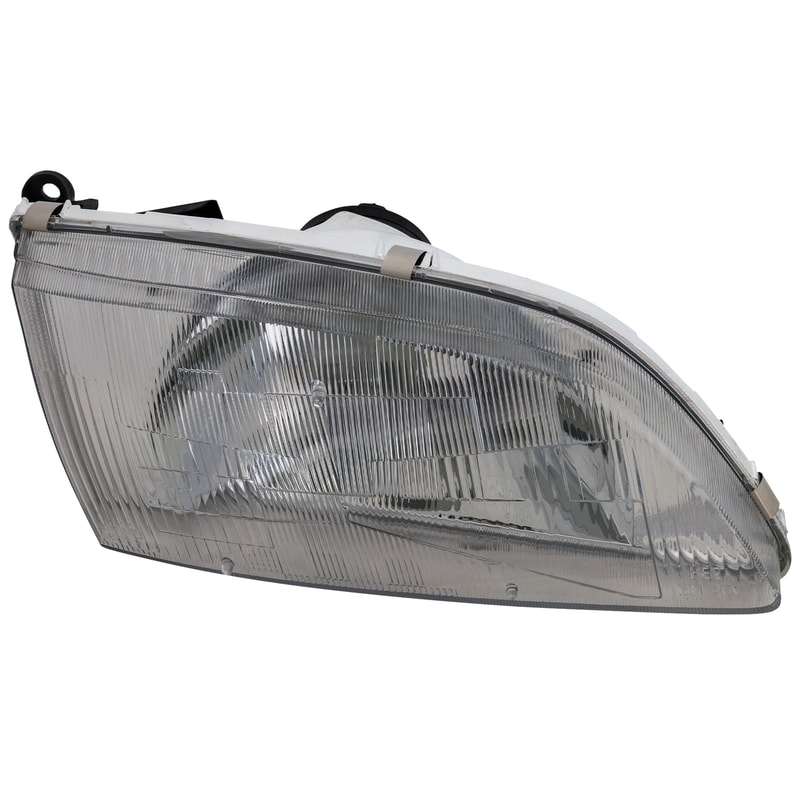 Headlight Assembly for Mazda 626, 1998-1999, Right (Passenger) Side, Halogen Light, Replacement