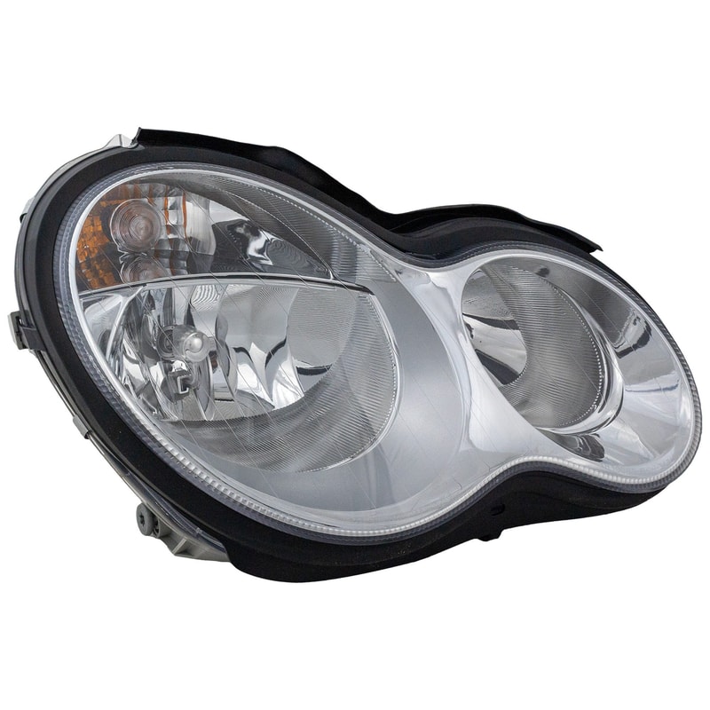 Headlight Assembly for Mercedes-Benz C-Class 2005-2007 Sedan/Wagon, Right (Passenger) Side, Halogen Light, Replacement