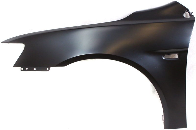 Front Fender for Mitsubishi Lancer 2008-2011, Left (Driver), Primed (Ready to Paint), with Signal Light Hole, Replacement