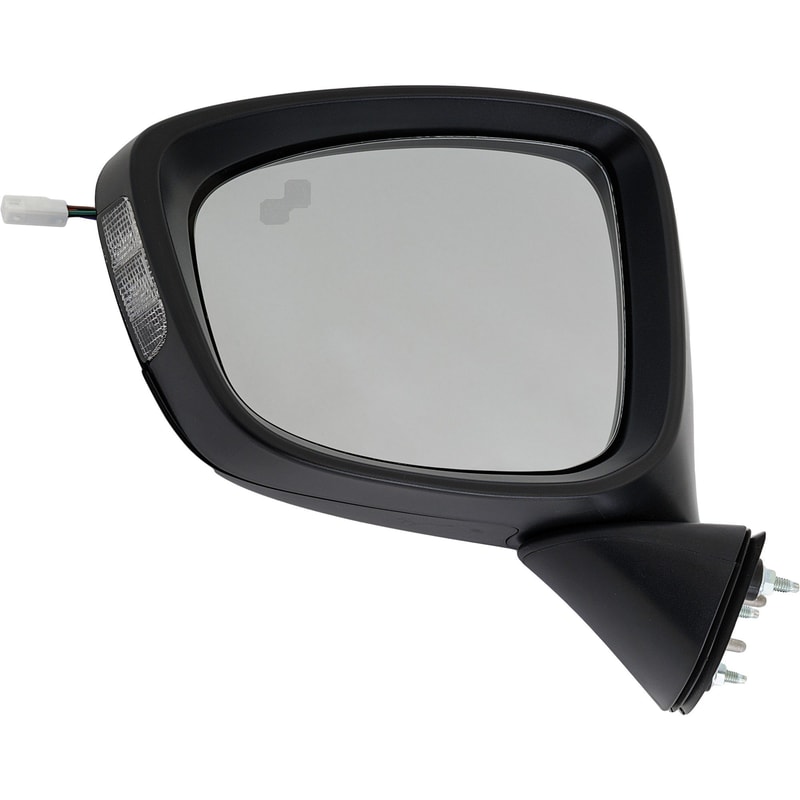 Power Mirror for Mazda CX-5 2014-2015, Left (Driver), Manual Folding, Non-Heated, Paintable, Touring Model, with Blind Spot Detection in Glass and In-housing Signal Light, without Auto Dimming and Memory, Replacement