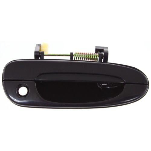 Outer Front Door Handle for 1998 - 2002 Mazda 626, Right (Passenger) Side, Replacement, Ebony Black; Code NN;  GD1F58410NN