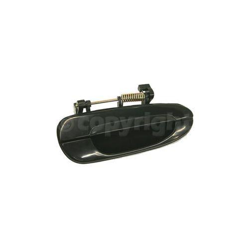 Rear Right (Passenger) Exterior Door Handle for 1998 - 2002 Mazda 626, Ebony Black; Code NN; OEM GD1E72410NN Replacement
