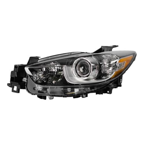 Headlight for Mazda CX-5 2013-2015, Left (Driver) Lens and Housing, Xenon without HID Kit, with Adaptive Frontlighting System, CAPA-Certified, Replacement