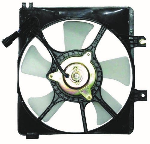 A/C Condenser Fan for 1993 - 1995 Mazda 626 (2.0L L4), CRONOS Edition; Includes Motor, Blade, Shroud; Applies Till 3/16/95;  GA2A61710A, Replacement