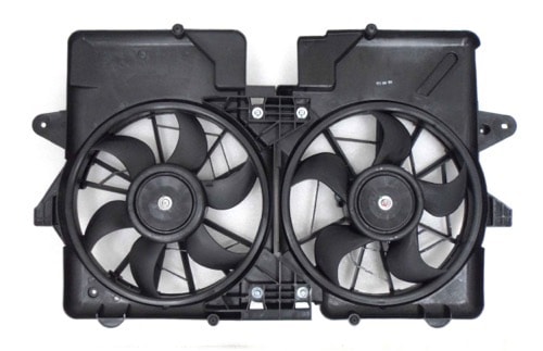 Radiator Cooling Fan Assembly for 2005-2007 Ford Escape, 3.0L V6 Engine, Dual Fan,  5L8Z8C607GD, Replacement
