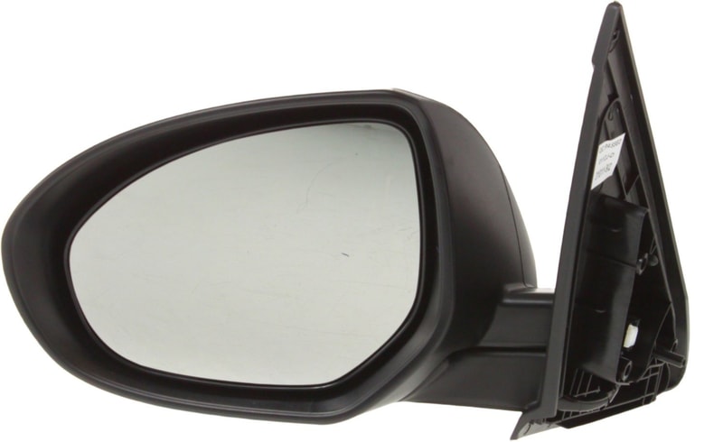 Power Mirror for 2010-2013 Mazda 3, Left (Driver), Manual Folding, Heated, Paintable, with Signal Light, Replacement