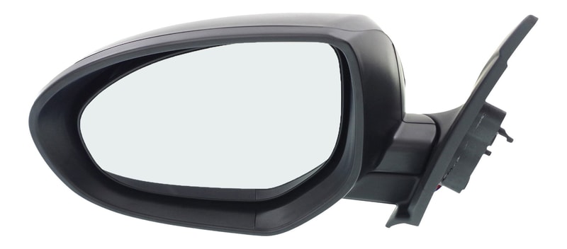 Power Mirror for Mazda 3 2010-2013, Left (Driver) Side, Manual Folding, Non-Heated, Paintable, Without Signal Light and Blind Spot Detection, Replacement