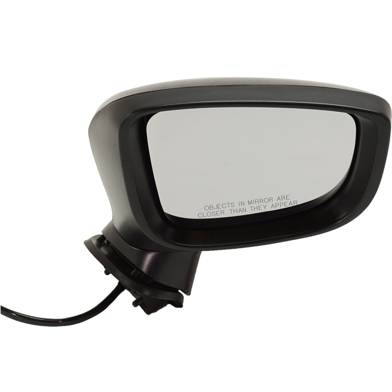 Power Mirror for Mazda 3 2017-2018, Right (Passenger), Manual Folding, Non-Heated, Paintable, with Signal Light, without Blind Spot Detection, Suitable for Japan Built Vehicle, Replacement