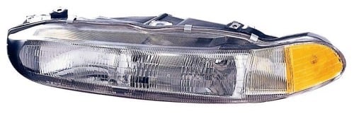 Left (Driver) Headlight Assembly for 1997 - 1998 Mitsubishi Galant, Front Headlight Assembly Replacement Housing/Lens/Cover, Composite;  MR296615, Replacement