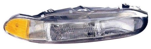 Right (Passenger) Headlight Assembly for 1997 - 1998 Mitsubishi Galant, Front Replacement Housing/Lens/Cover, Composite,  MR296616, Replacement