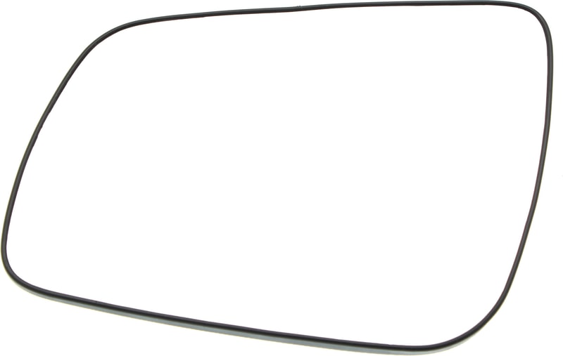 Mirror Glass for Mitsubishi Lancer 2008-2014, Left (Driver), Heated, with Backing Plate, Replacement