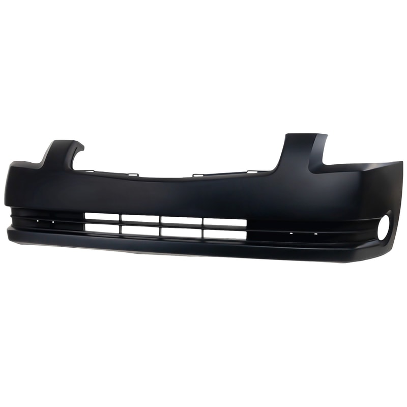 Front Bumper Cover for Nissan Maxima 2004-2006, Primed (Ready to Paint), with Fog Light Holes, Replacement (CAPA Certified)