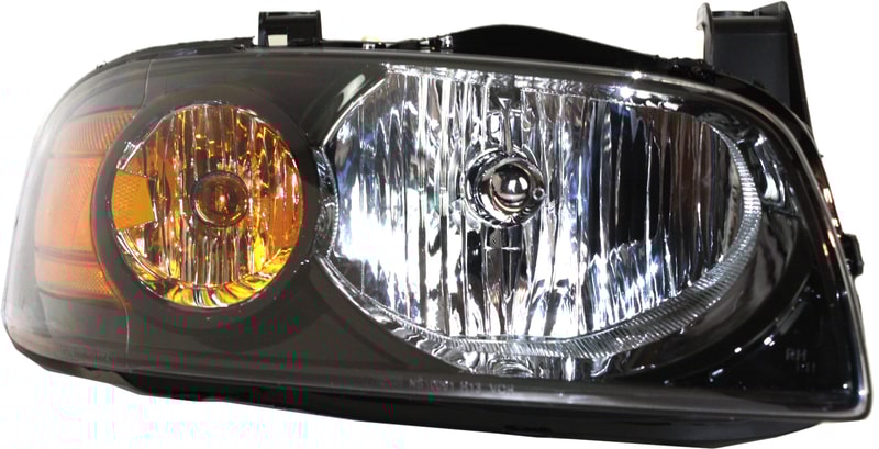Headlight Assembly for 2004-2006 Nissan Sentra, Right (Passenger), Halogen, Black Interior, SE-R/SE-R Spec V Models, Replacement
