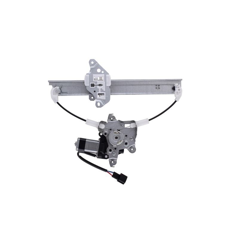 Left (Driver) Rear Door Glass Regulator with Motor Assembly for 2007 - 2014 Nissan Maxima, Without Premium Package;  82721JA000-PFM, Replacement