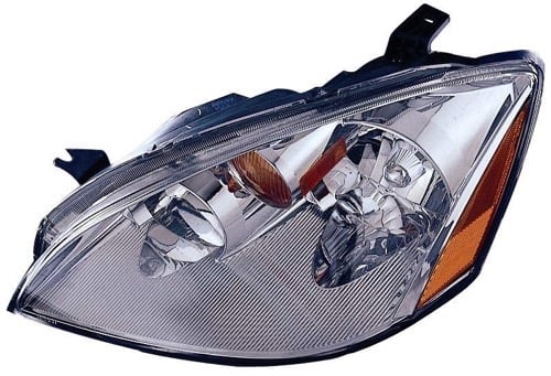 Left (Driver) Headlight Assembly for 2002 - 2004 Nissan Altima, Front Headlight Assembly Replacement Housing/Lens/Cover, includes Park/Signal Lights, with HID, Composite,  260603Z725, Replacement