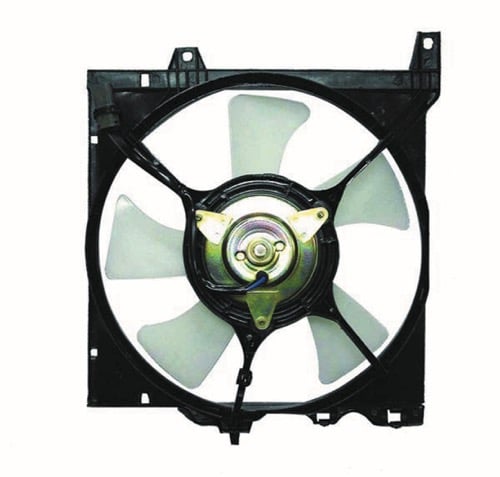 Radiator Cooling Fan Assembly for 1995 - 1999 Nissan Sentra, 1.6L L4 Manual Transmission Engine, Includes Motor, Blade, Shroud;  214815B401, Replacement