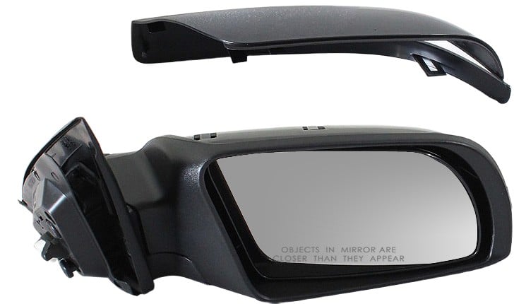 Power Mirror for Nissan Altima 2007-2012, Right (Passenger) Side, Manual Folding, Non-Heated, Paintable, with In-Housing Signal Light, Without Auto Dimming, Blind Spot Detection, Memory, Replacement